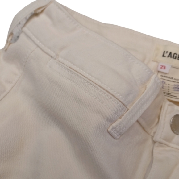 L'agence Joplin Flare Denim 3 pocket, Zip & Button Closure Size 23 - Picture 9 of 14